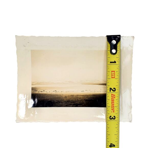 Vtg Pacific Ocean View Original Monochrome Photography 1940s Found Snapshot - Picture 3 of 4